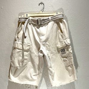 Armani Exchange Belted Cargo Shorts with Belt (34)
